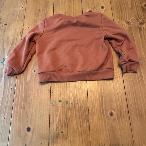 SHEIN Brown Graphic Sweatshirt Hoodie 9-12 months - Picture 5 of 6